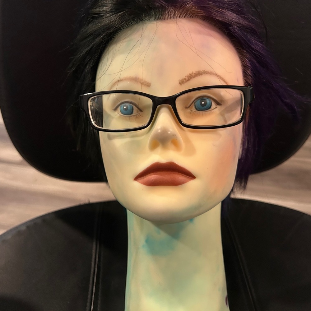 Elle Black Rectangular Glasses Frame Only - image 8